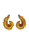 Etro Paisley Earrings With Droplets In Gold