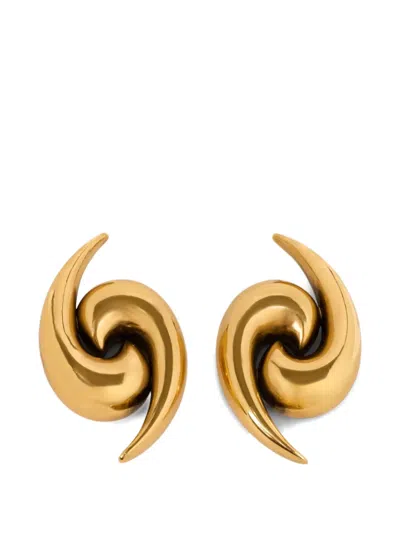 Etro Paisley Earrings In Gold