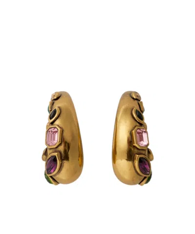 Etro Paisley Earrings With Crystals