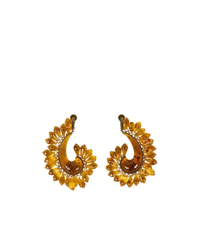 ETRO PAISLEY EARRINGS WITH DROPLETS
