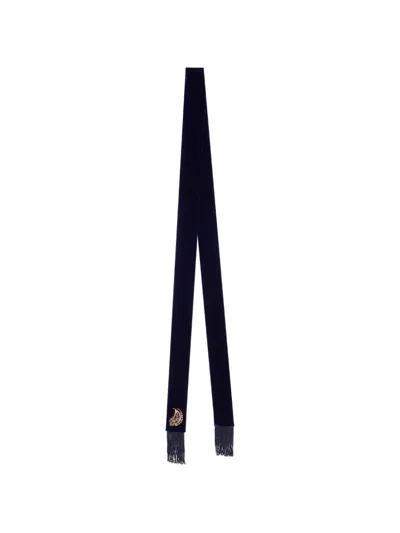 Etro Paisley Embellishment Scarf In Black