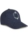 Etro Paisley-embroidered Baseball Cap In Blue