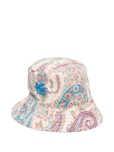 Etro Paisley Embroidered Bucket Hat In Multi