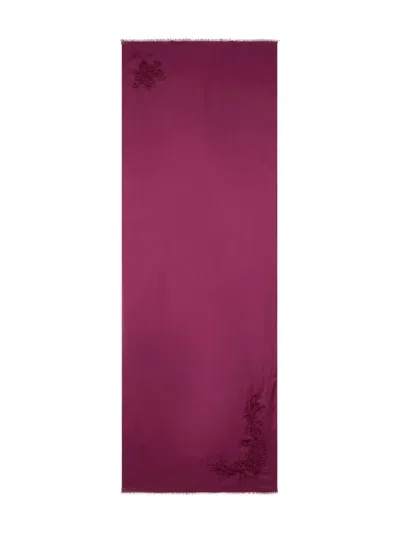 Etro Paisley-embroidered Scarf In Gold