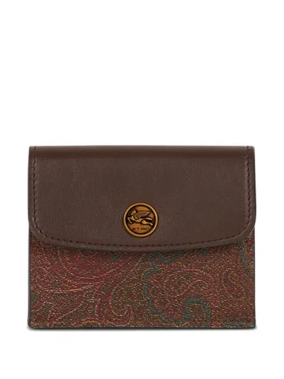 Etro Kartenetui Mit Paisleymuster In Brown