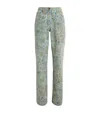 Etro Paisley-print Flared Jeans In Blue