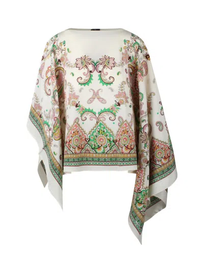 ETRO ETRO PAISLEY FLORAL PONCHO