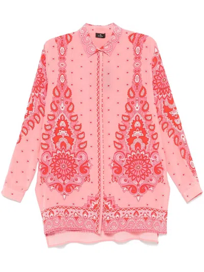 ETRO PAISLEY FLORAL-PRINT SHIRT