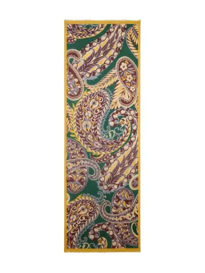Etro Paisley Floral Scarf In Multi