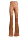 Etro Paisley Foliage-motif Trousers In Multi
