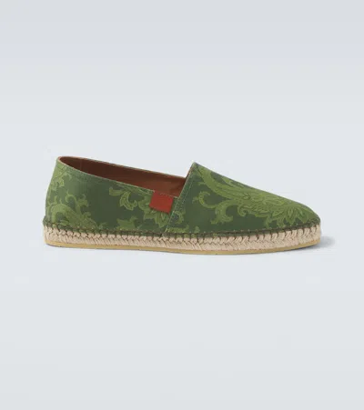 Etro Paisley Gabardine Espadrilles In Multi