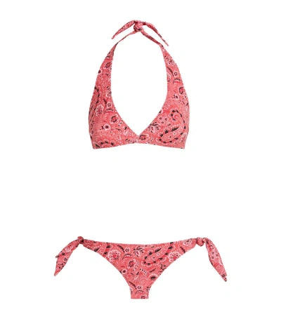 Etro Paisley Halterneck Bikini In Multi