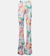 Etro Paisley-printed Flared Pants In Multicolor In Multicoloured
