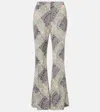 Etro Paisley High-rise Flared Pants In Multicoloured