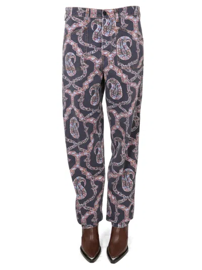 Etro Paisley High-rise Bootcut Jeans In Multicolour