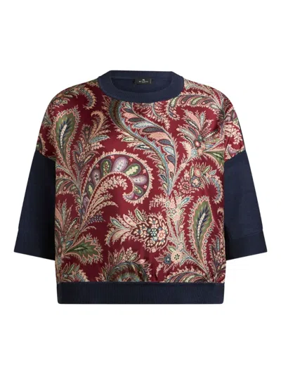 ETRO PAISLEY-INSERT TOP