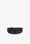 Etro Paisley Jacquard Belt Bag In Black