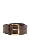 Etro Adjustable Waist Belt In Red