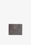 Etro Paisley Wallet In Black
