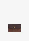 Etro Arnica Paisley Jacquard Flap Wallet In Brown