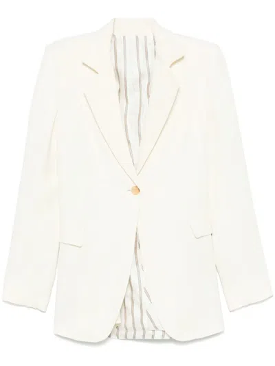 Etro Paisley-jacquard Blazer In Neutrals