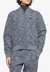 Etro Jacquard Bomber Jacket Featuring Paisley Pattern In Blue