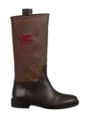 Etro Paisley Jacquard Boots In Brown
