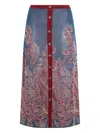 Etro Knee Length And Midi Skirts In Blue