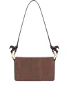 Etro Paisley Jacquard Clutch Bag In Brown