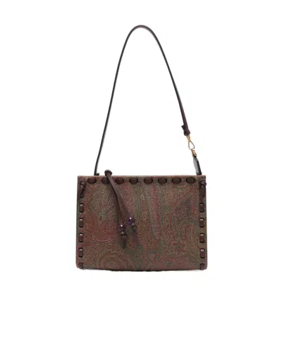 ETRO ETRO PAISLEY-PRINTED ZIPPED CLUTCH BAG