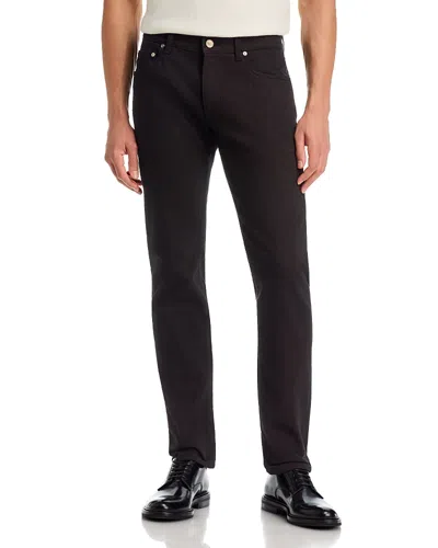 Etro Paisley Jacquard Cotton Blend 33 Jeans In Black In Multi