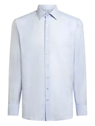 ETRO PAISLEY-JACQUARD COTTON SHIRT