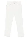 Etro White Straight Jeans With Subtle Detailing In White