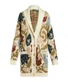 Etro Oversized Jacquard-knit Wool-blend Cardigan In Multicolor