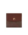 Etro Paisley-jacquard Leather Wallet In Red