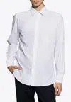 Etro Paisley-jacquard Long-sleeved Shirt In White