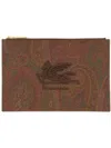 Etro Card Holder In Brown