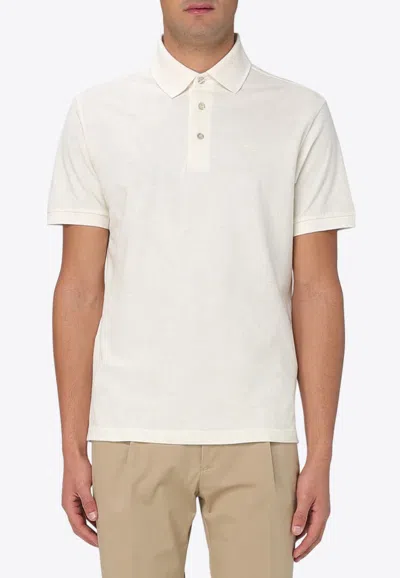 Etro Paisley Jacquard Polo T-shirt In White