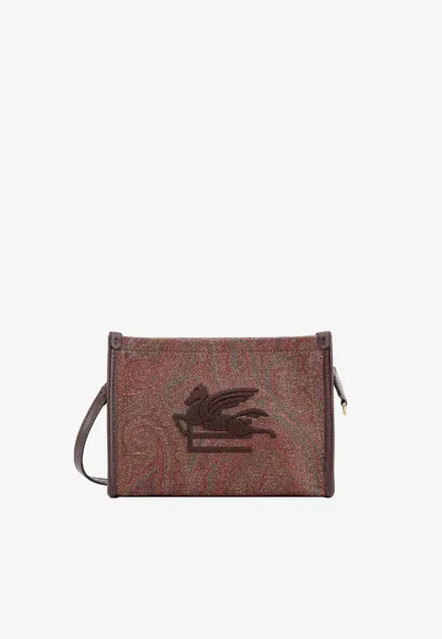 Etro Paisley Jacquard Pouch Bag In Multi