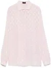 Etro Paisley-jacquard Shirt In Pink