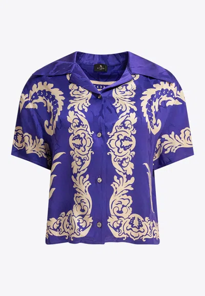 ETRO PAISLEY-JACQUARD SILK SHIRT