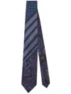 Etro Paisley-jacquard Silk Tie In Blue