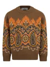Etro Paisley Jacquard Sweater In Multi