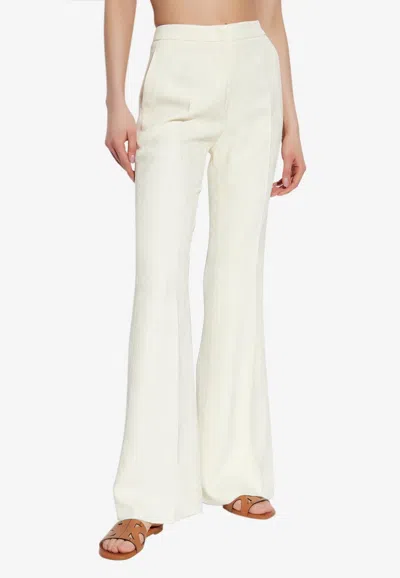 Etro Paisley Jacquard Tailored Pants In White