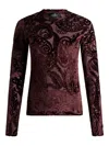 Etro Velvet Tops. In Red