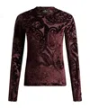 Etro Velvet Tops. In Burgundy