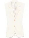 Etro Paisley-jacquard Waistcoat In Neutrals