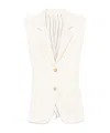Etro Paisley-jacquard Waistcoat In White
