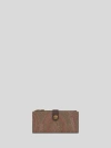 Etro Paisley Jacquard Wallet In Brown
