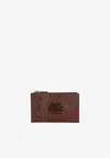 Etro Paisley Jacquard Zip Cardholder